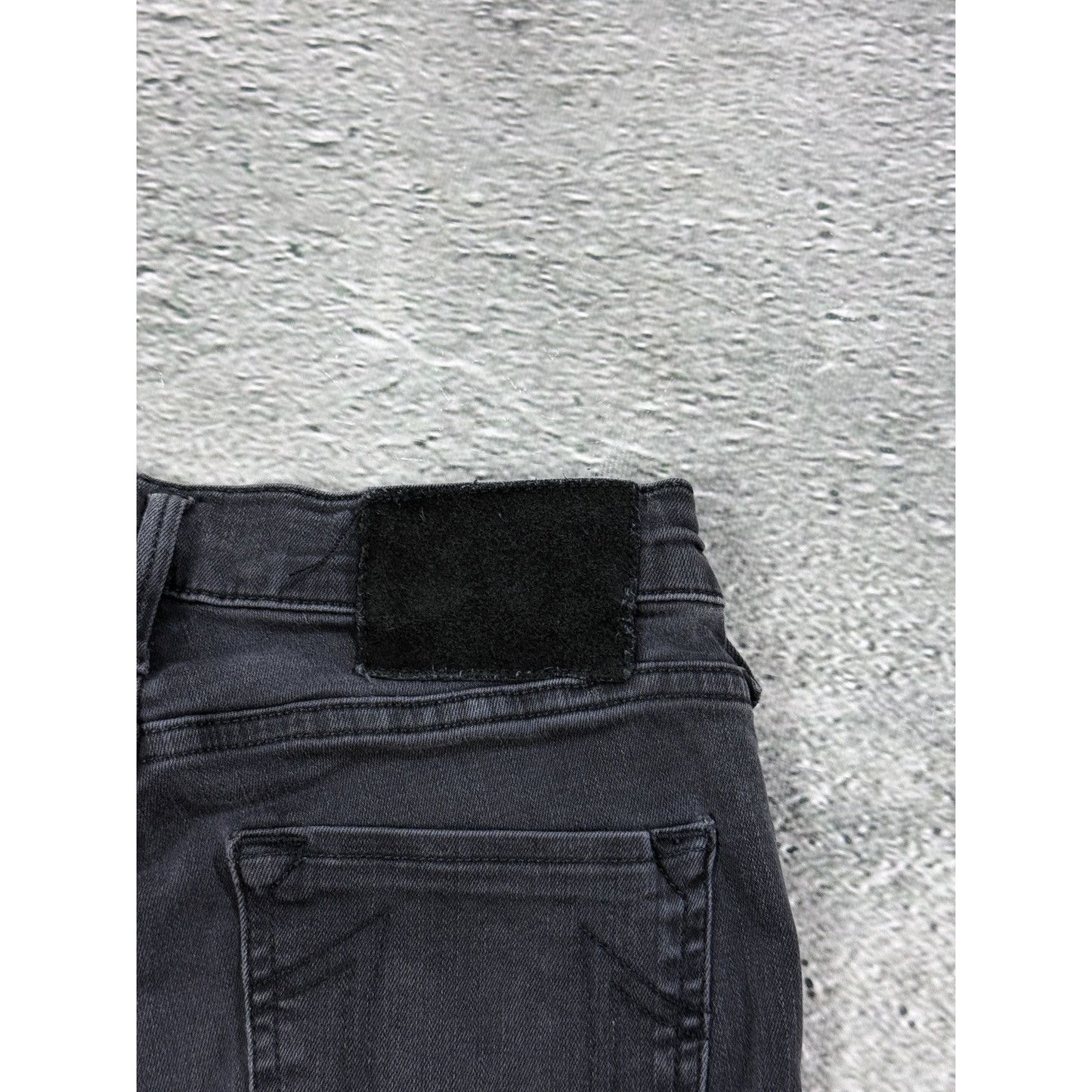 True Religion vintage black denim shorts mini