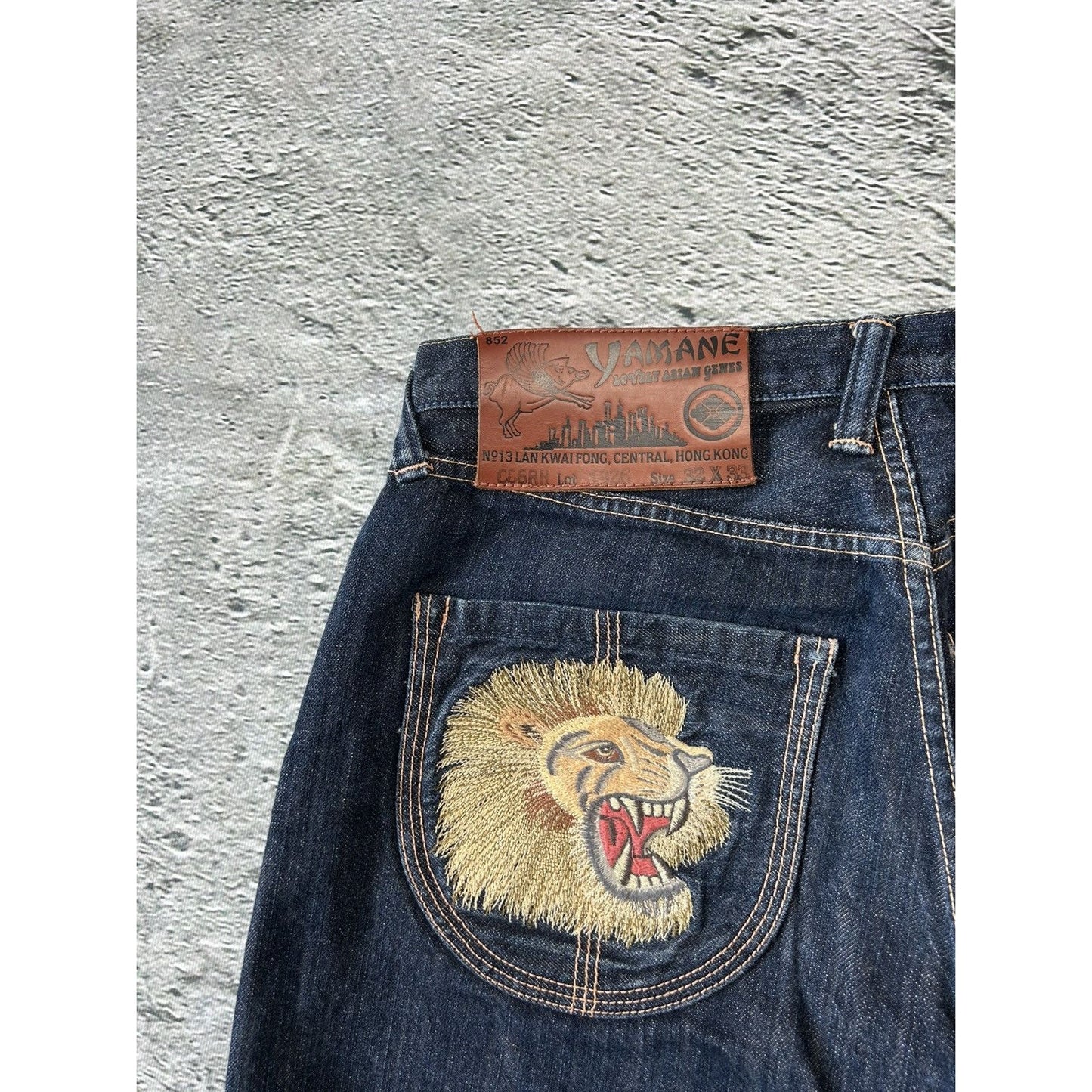 Evisu Yamane jeans vintage design selvedge embroidery dragon