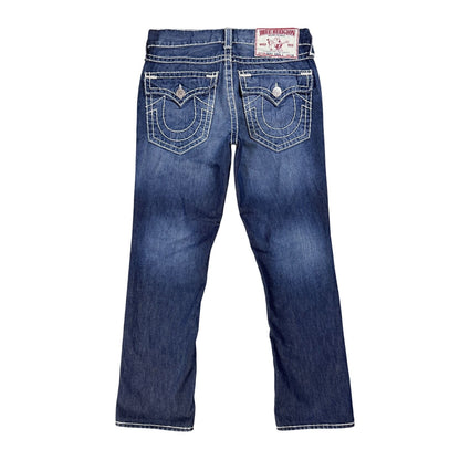 True Religion blue jeans white stitching Y2K Ricky