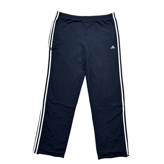 Adidas vintage navy track pants small logo 2000s drill Y2K