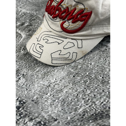 Billabong cap vintage beige Y2K big logo graffiti swag