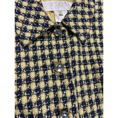 Escada vintage suit wool set blazer + skirt yellow