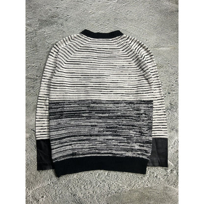 Claudie Pierlot cardigan sweater white black striped