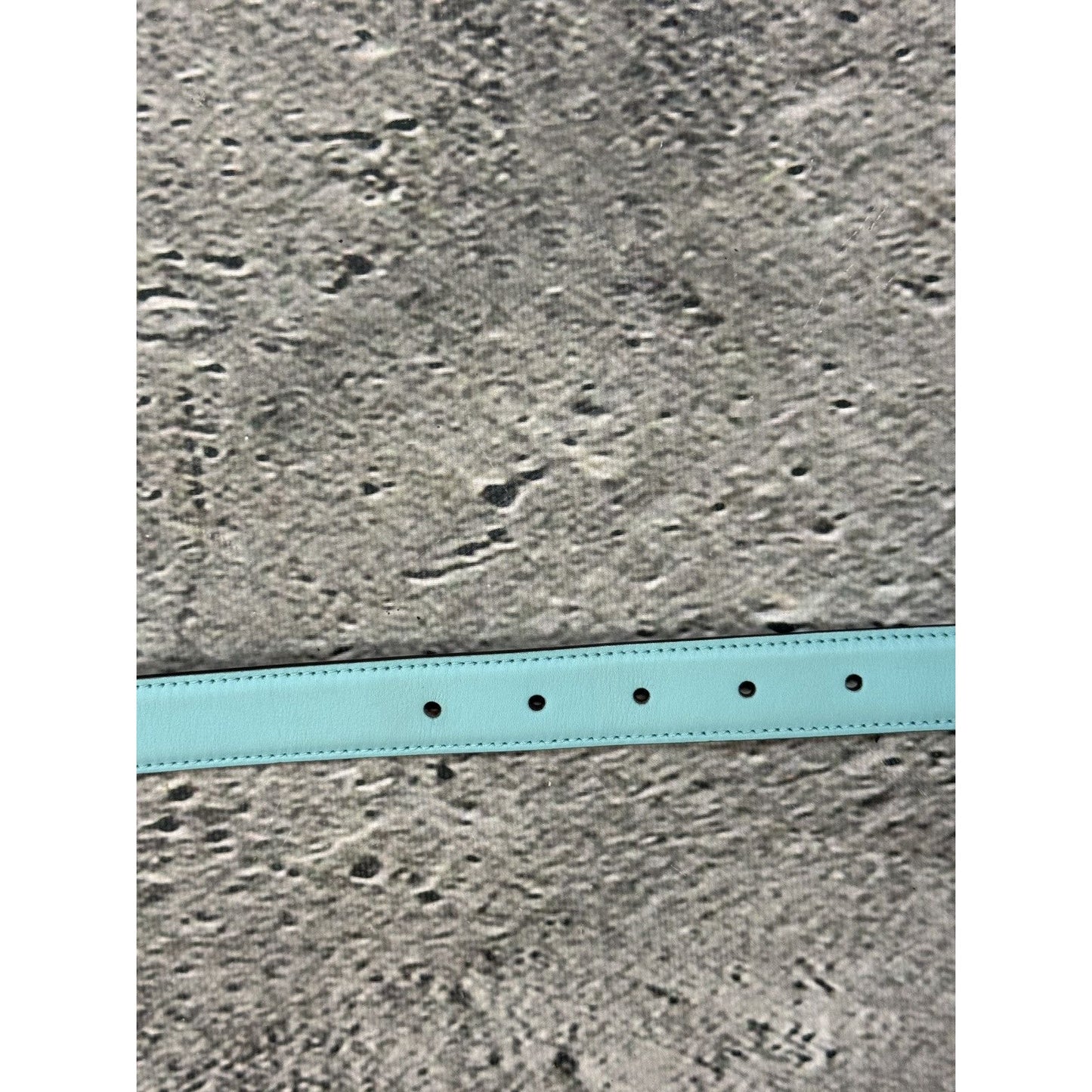 Gucci belt big buckle G turquoise blue silver monogram
