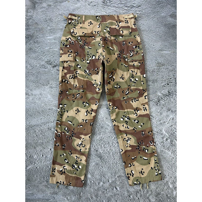 Military cargo pants vintage camo brown