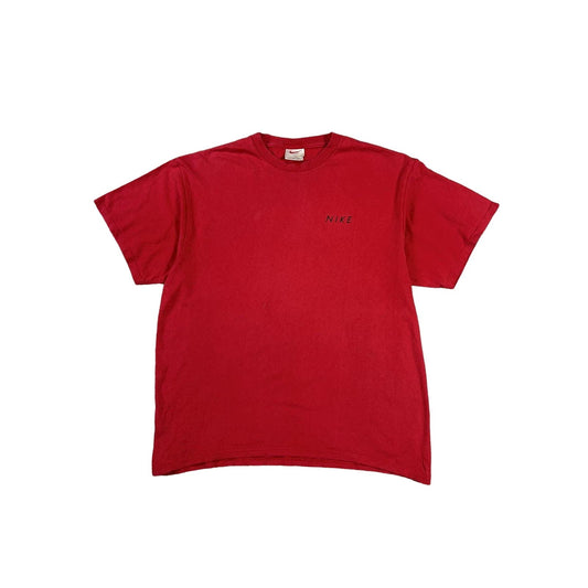 Nike vintage T-shirt 90s red small logo spellout