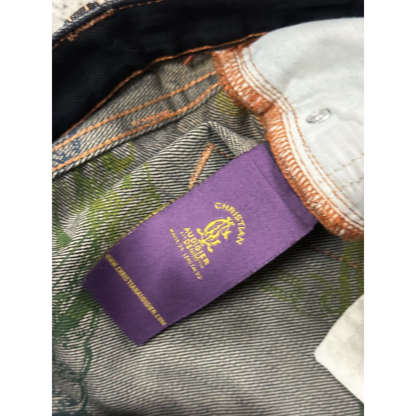 Ed Hardy Christian Audigier vintage jeans big logo pants