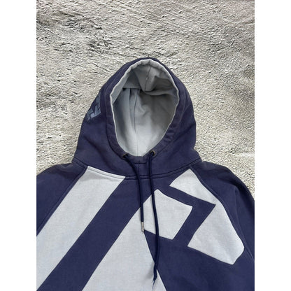 Tribal Y2K hoodie navy big logo USA streetwear