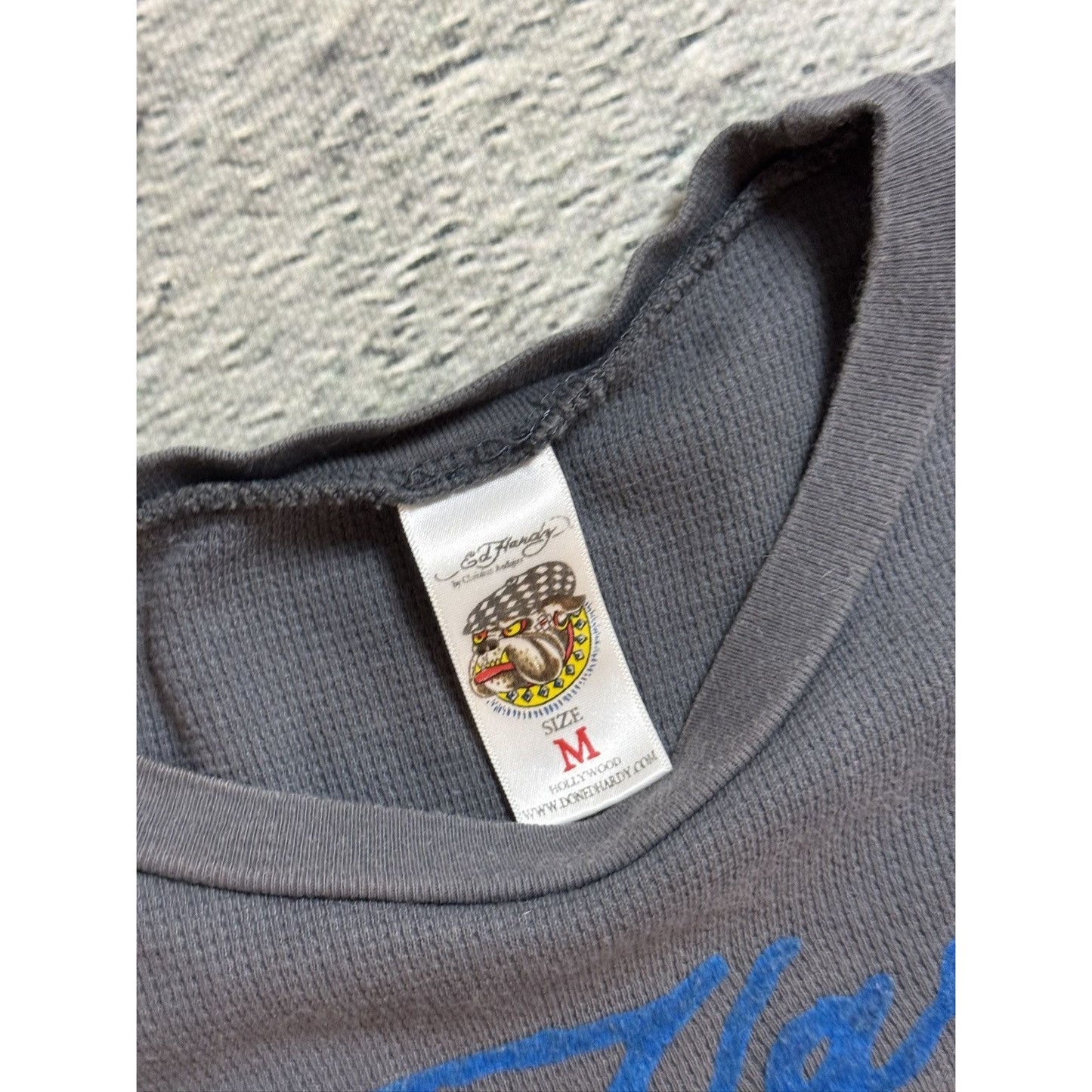 Ed Hardy Christian Audigier vintage grey longsleeve t-shirt
