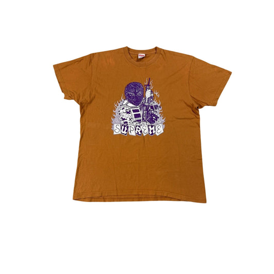 Supreme mercenary ter purple logo orange t-shirt FW19