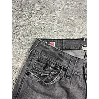 True Religion vintage grey jeans denim pants Ricky Y2K