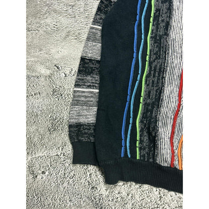 vintage sweater Coogi style cable knit Jacques Lorant