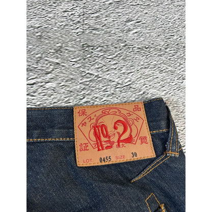 Evisu jeans vintage inside out selvedge white black