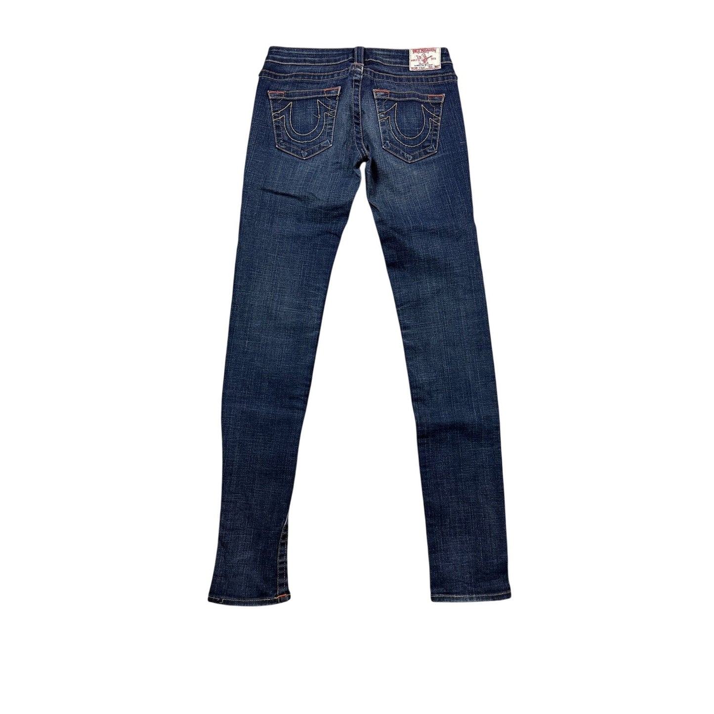 True Religion vintage skinny jeans slim Stella stitching