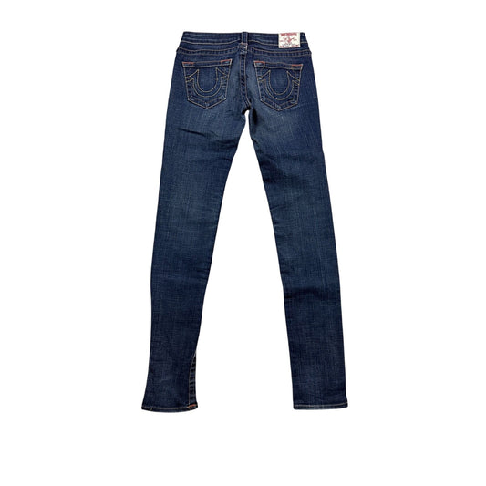 True Religion vintage skinny jeans slim Stella stitching