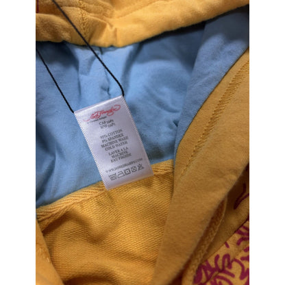 Ed Hardy zip hoodie yellow vintage Y2K Christian Audigier