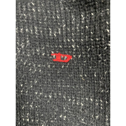 Diesel zip sweater black vintage black white grey