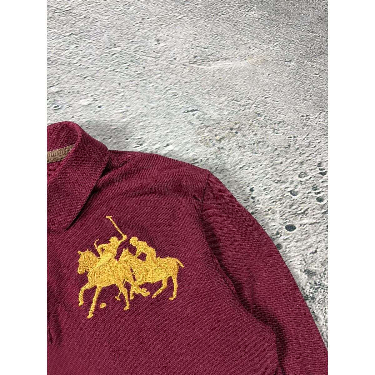 Chief Keef Polo Ralph Lauren burgundy big pony white