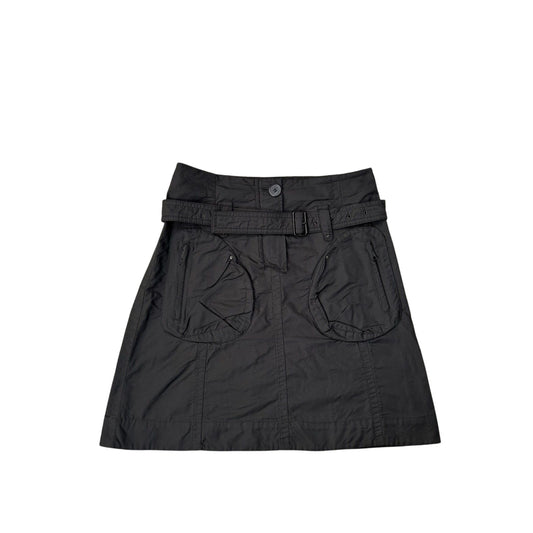 Japanese IKKS black skirt cargo multi pocket