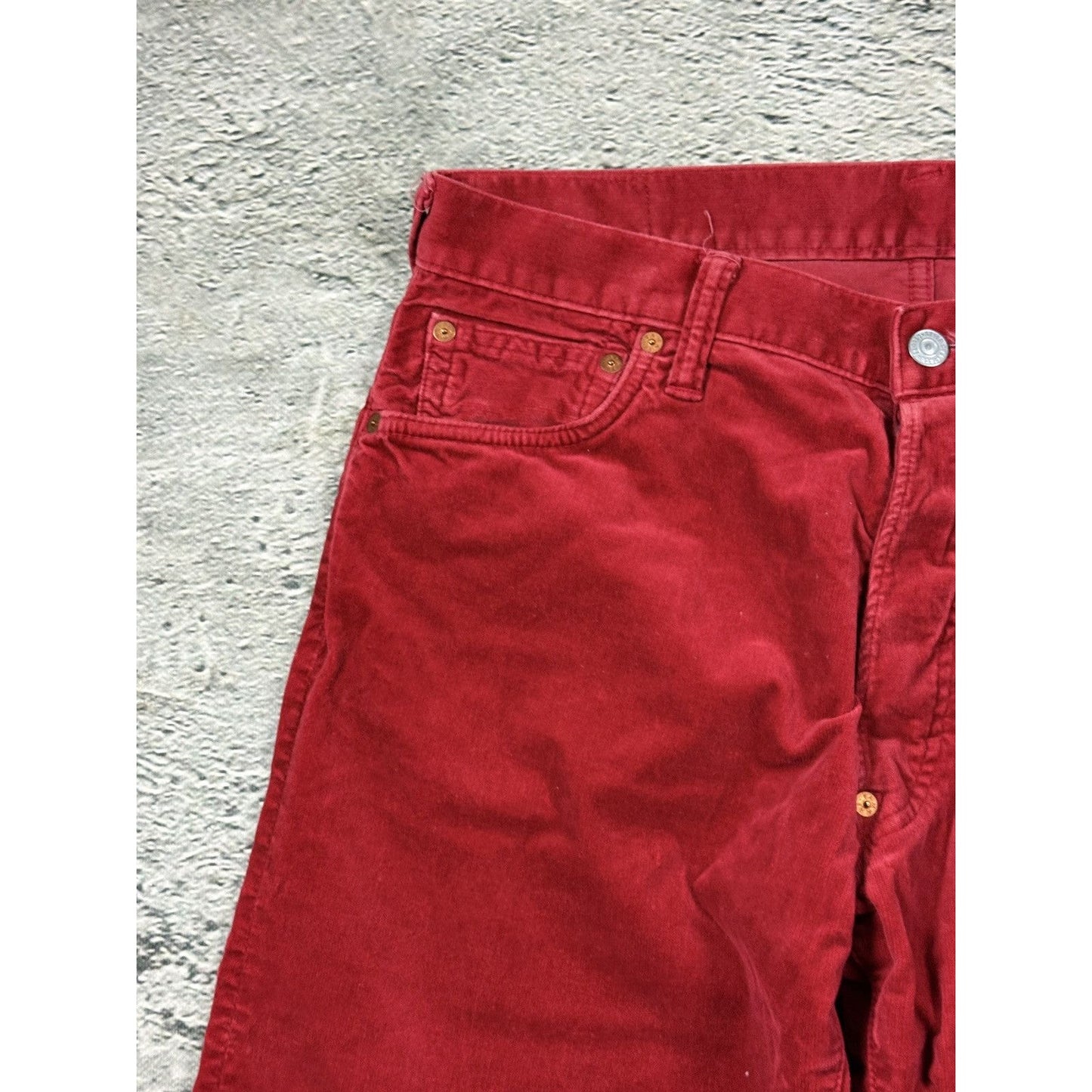 Evisu red pants jeans made in japan vintage