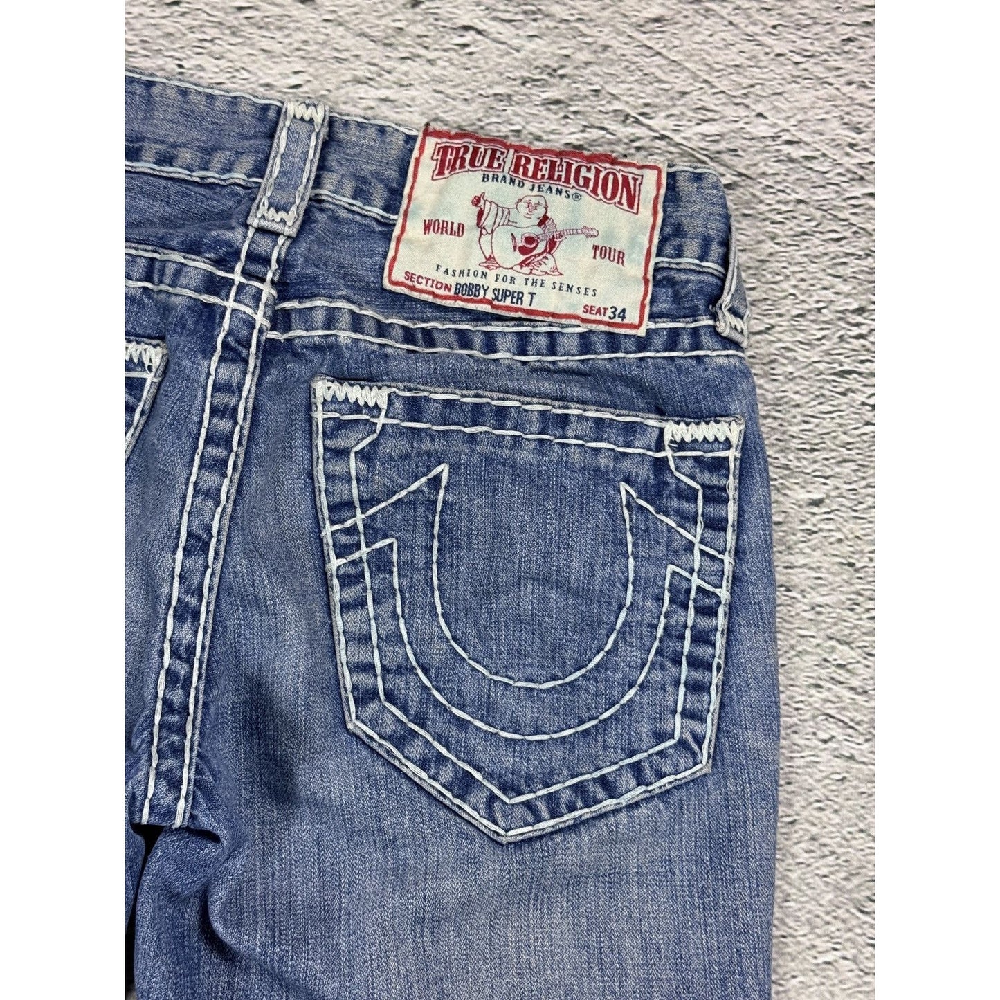 True Religion jeans vintage Bobby Super T denim straight