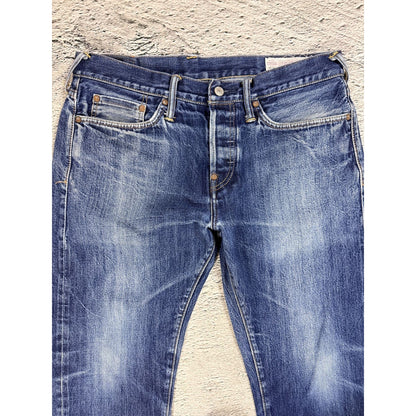 Evisu jeans vintage selvedge denim vintage red kanji seagull