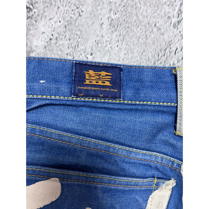 Evisu Heritage jeans vintage big logo selvedge denim blue