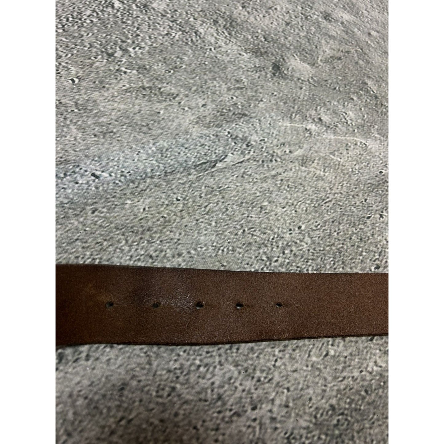 Diesel leather belt big buckle Y2K brown