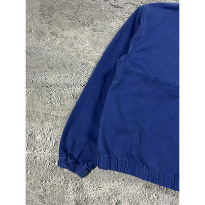 Stussy work jacket unlined canvas blue workwear active