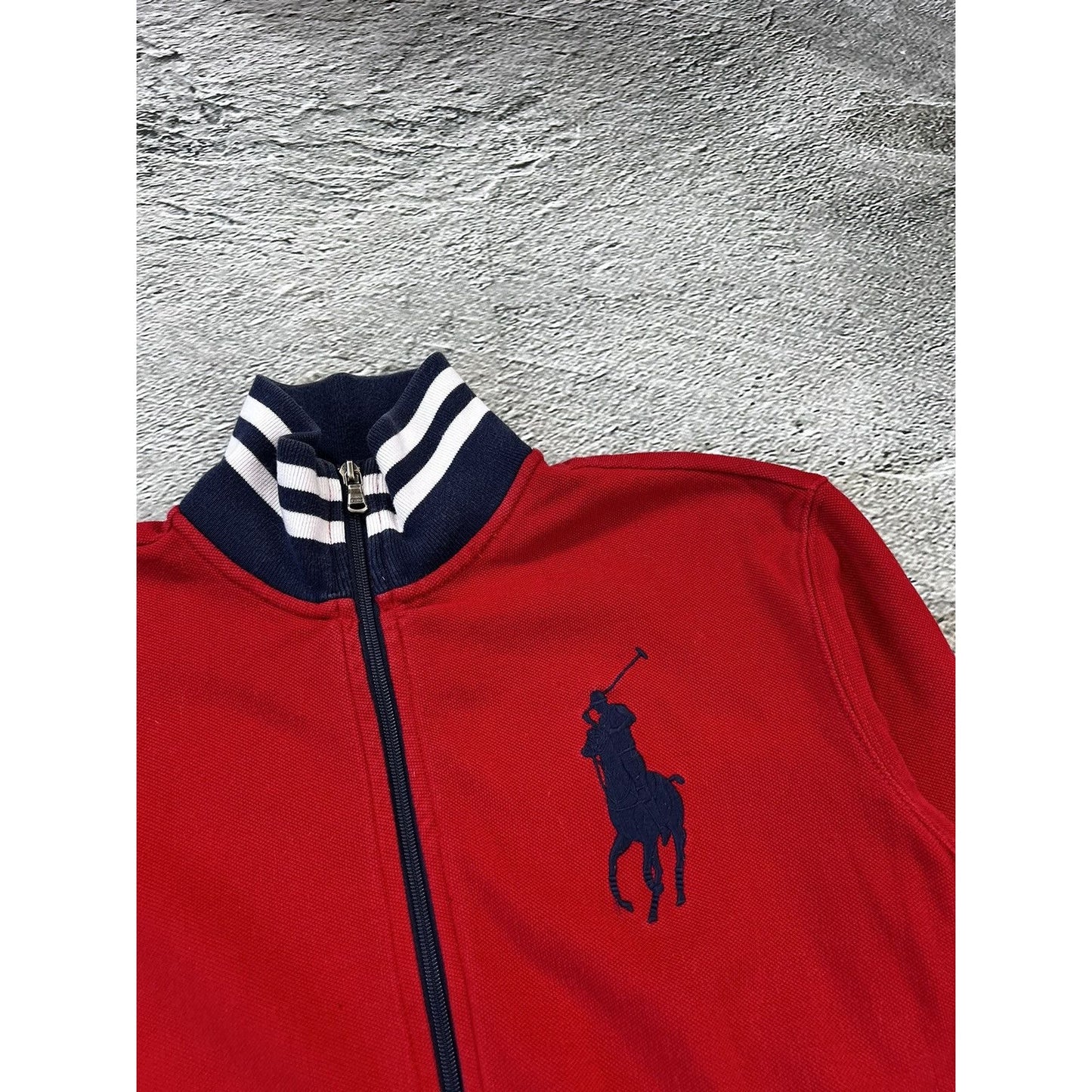 Chief Keef Polo Ralph Lauren red zip sweatshirt big pony red