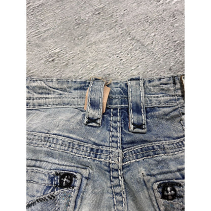 Rock Revival vintage baby blue jeans Y2K straight