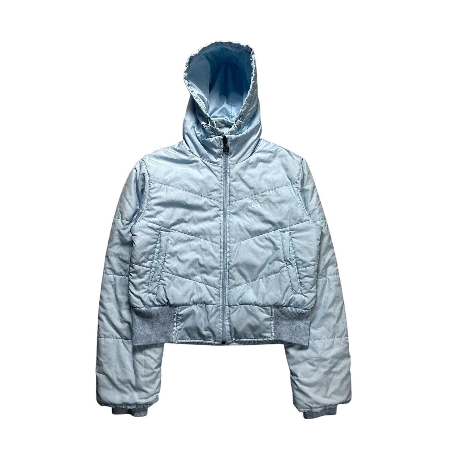 Nike padded jacket vintage baby blue Y2K puffer