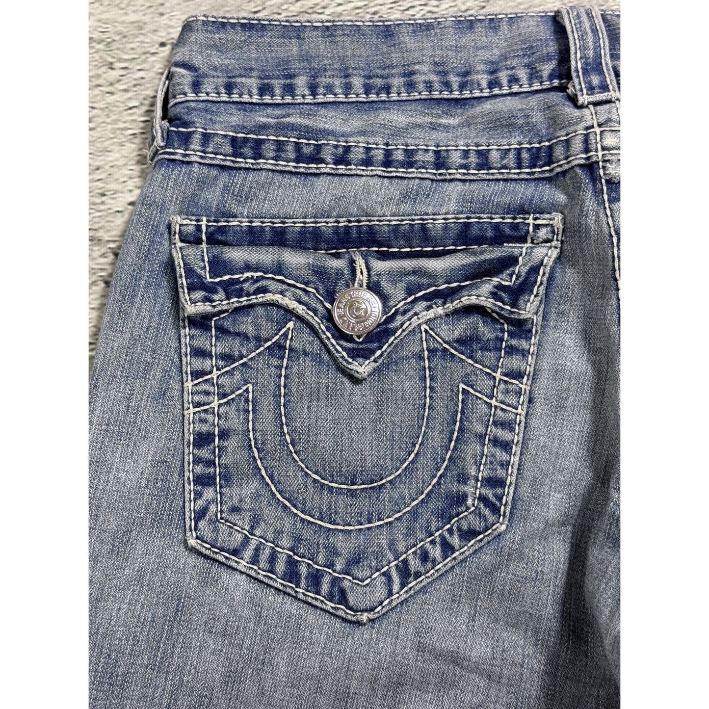 True Religion Joey jeans vintage denim pants flared blue