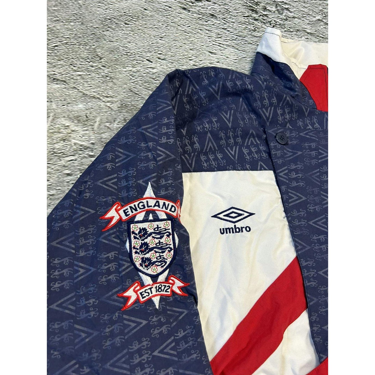 RARE England vintage Umbro track suit 90/92 navy big logo