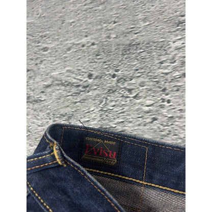 Evisu jeans daicock big logo red selvedge denim