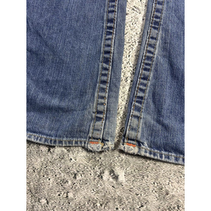 True Religion blue jeans contrast stitching Billy flared Y2K