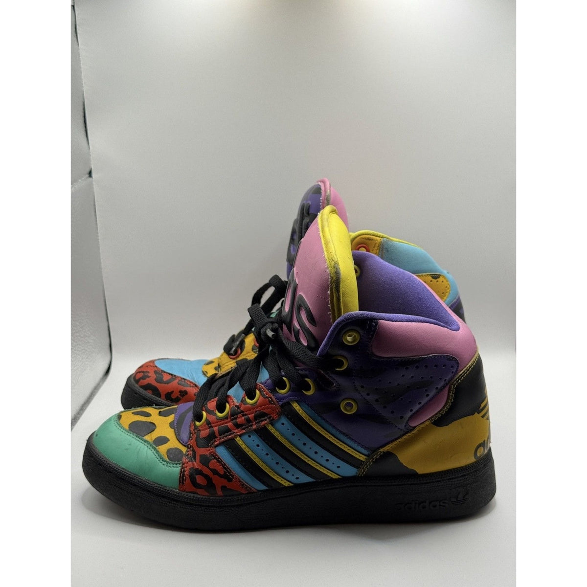 Adidas Originals Jeremy Scott Instinct Hi Black Light Aqua