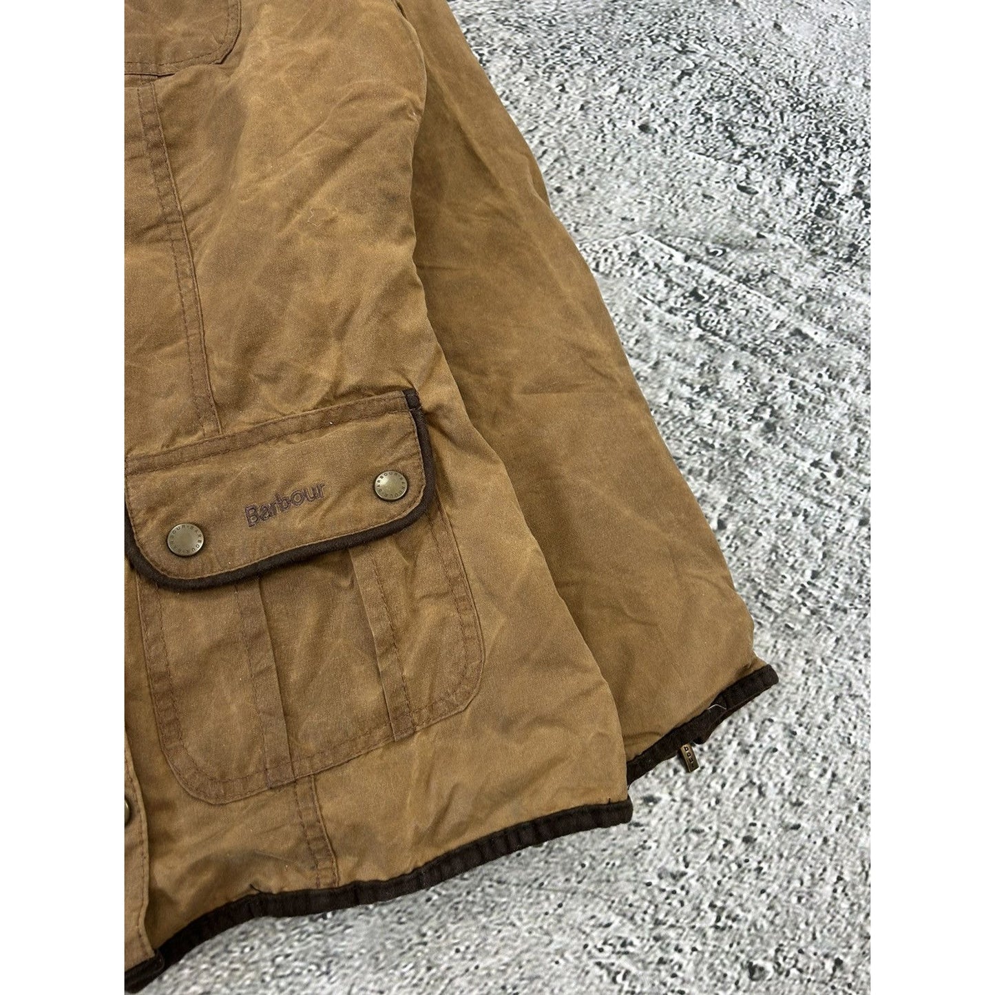 Barbour jacket brown tartan