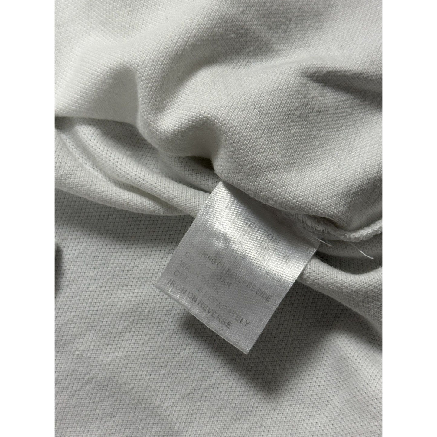 Yves Saint Laurent polo big logo T-shirt YSL white