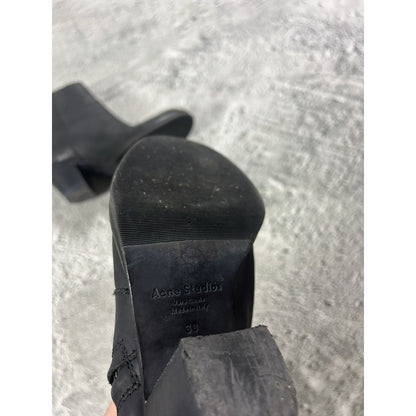 RARE Acne Studios Full Side Zip Boots Heels Margiela Vibe