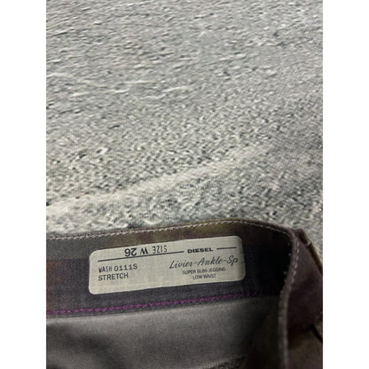 Diesel jeans skinny slim print flowers Y2K grey