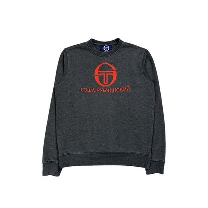 Gosha Rubchinskiy x Fred Perry Sweatshirt grey big logo CDG