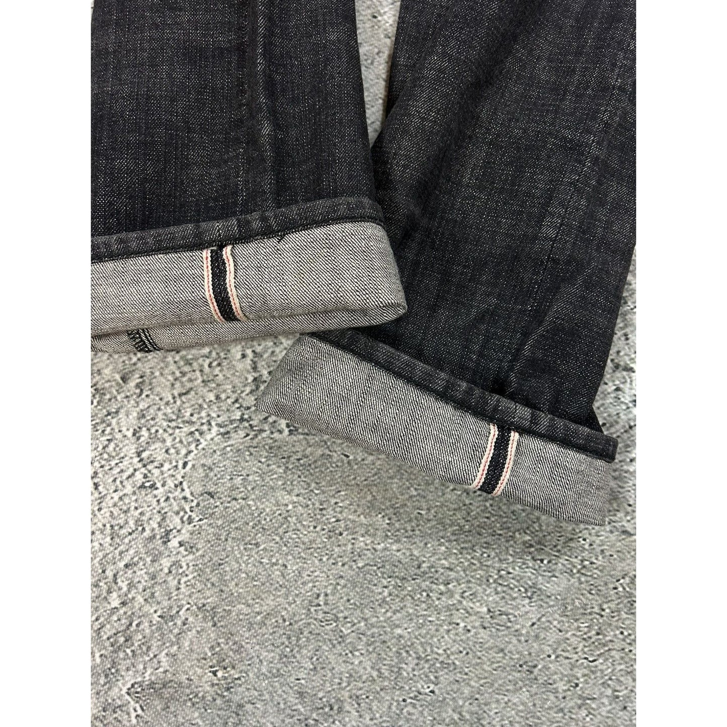 Evisu jeans black big logo Before Anyone white selvedge