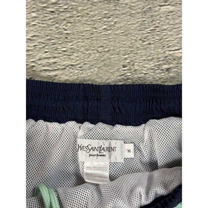 90s Yves Saint Laurent vintage navy shorts YSL