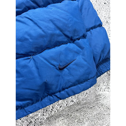 Nike puffer jacket blue vintage 90s down