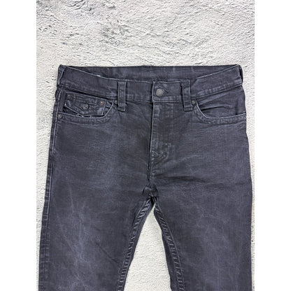 True Religion black jeans white horseshoe logo Y2K Rocco