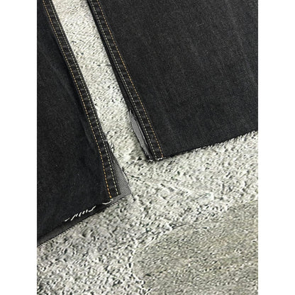 Pelle Pelle vintage black jeans small logo Y2K