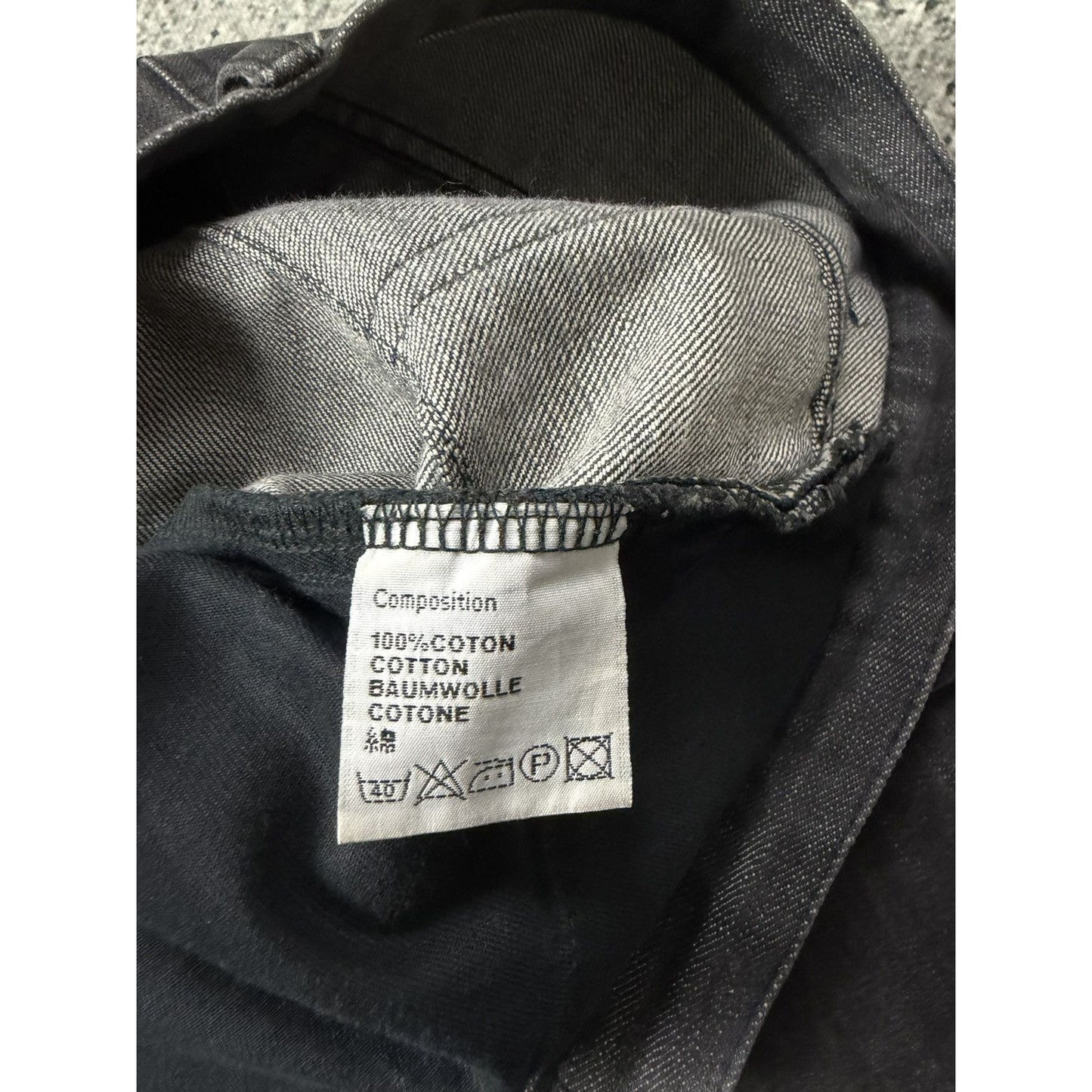 Dior Jeans Raw denim gray sevedge Hedi Siimane