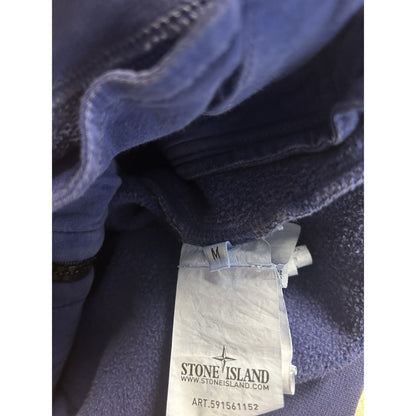 Stone island zip hoodie blue