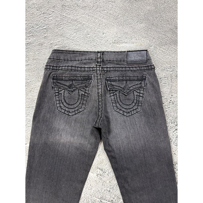 True Religion bootcut jeans black thick stitching Y2K Billy
